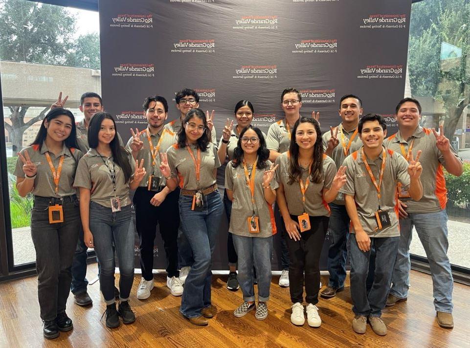 Stem team group picture at the annual student employee training